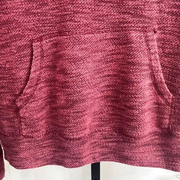 VANS Mens Pullover Slim Fit Big Logo Script Hoodie - Red Burgundy, Size XL - Picture 5 of 7